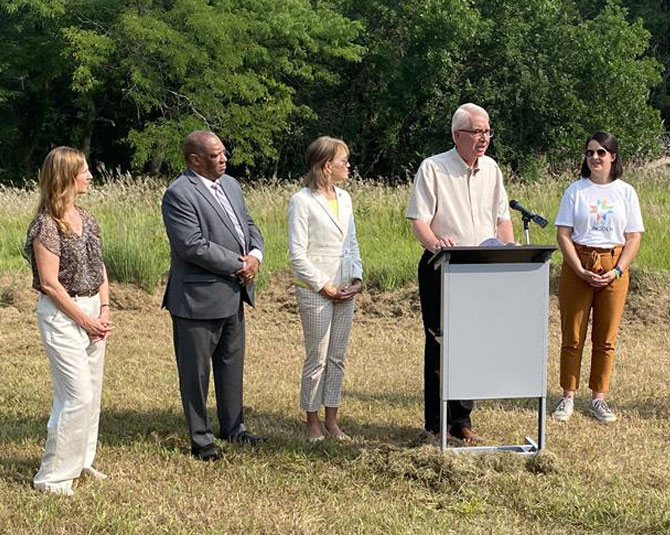 Cornhusker Bank at the ground breaking of Cornhusker Bank Park