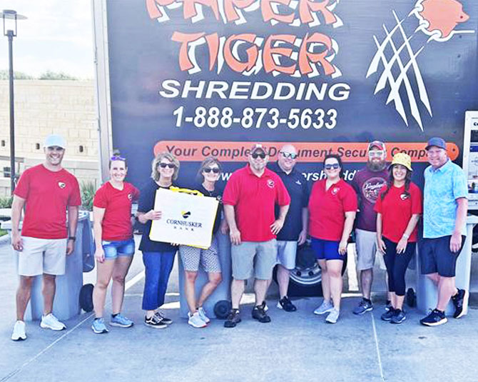 Cornhusker Bank at the Paper Tiger Shredding event
