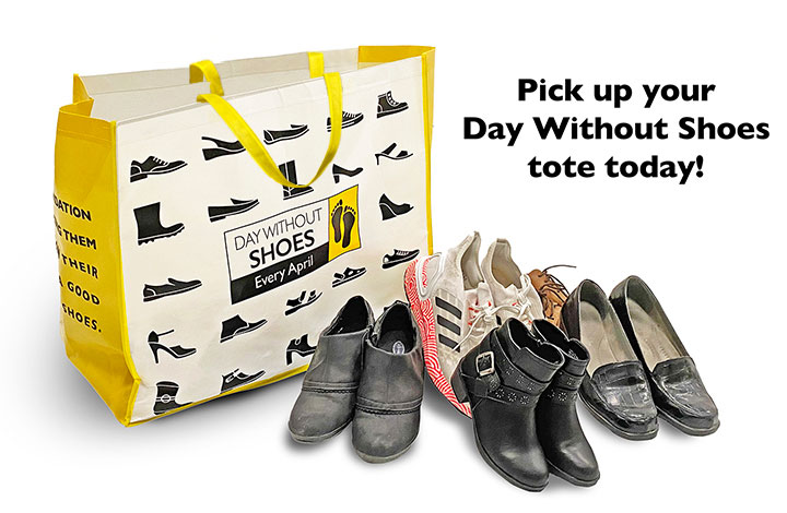 Day Without Shoes tote bag